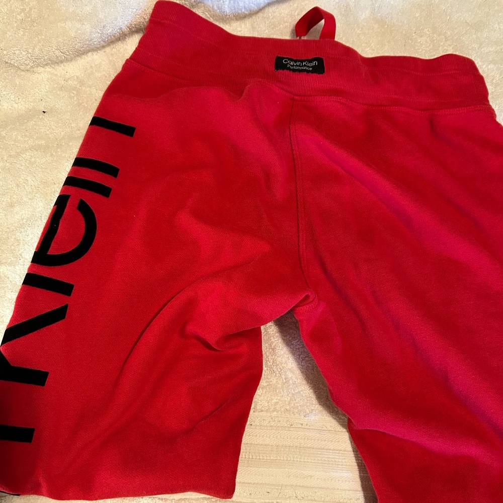 Calvin Klein Red Athletic pants